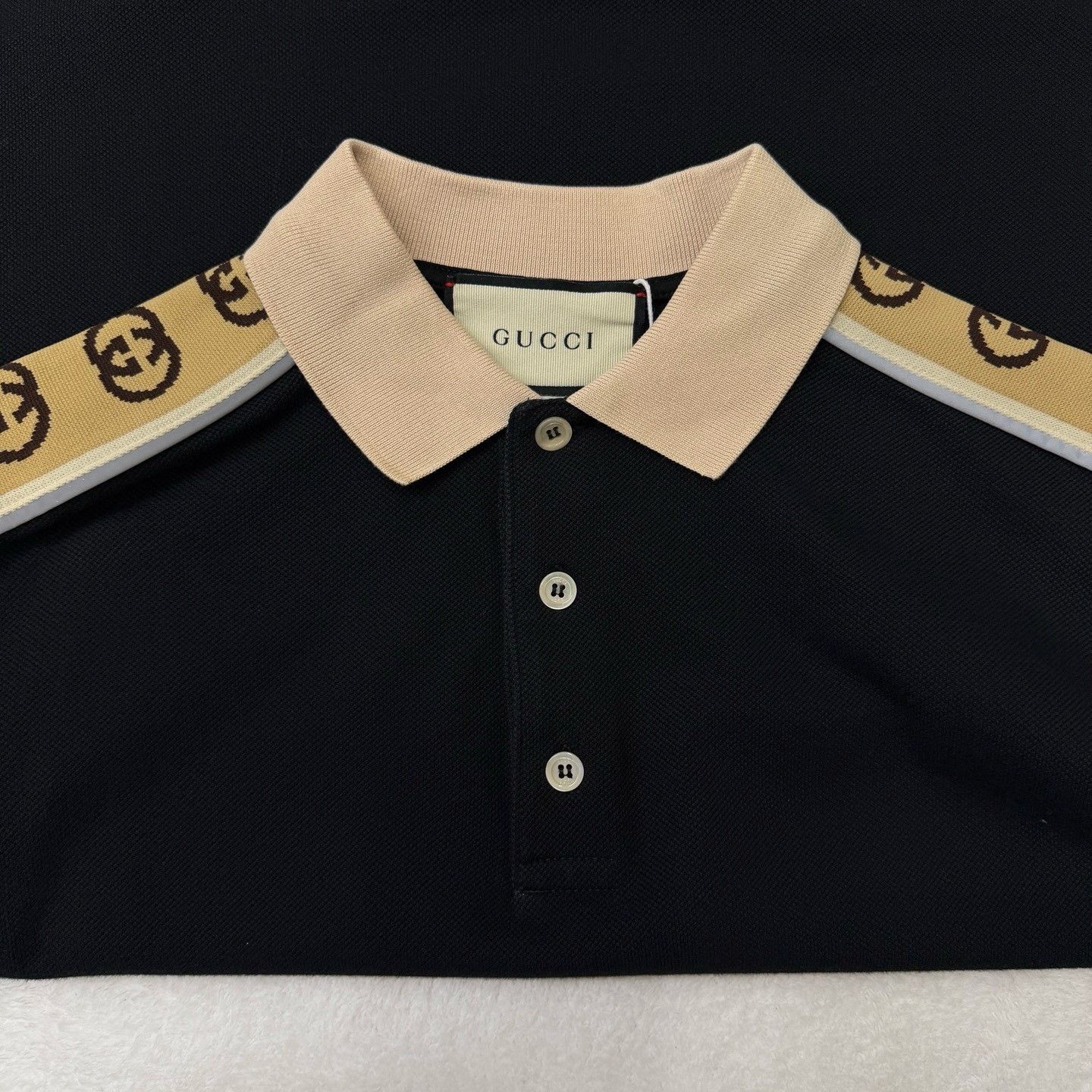 Gucci Gucci Striped Black Polo XS Men Size US XS / EU 42 / 0 - 3 Thumbnail