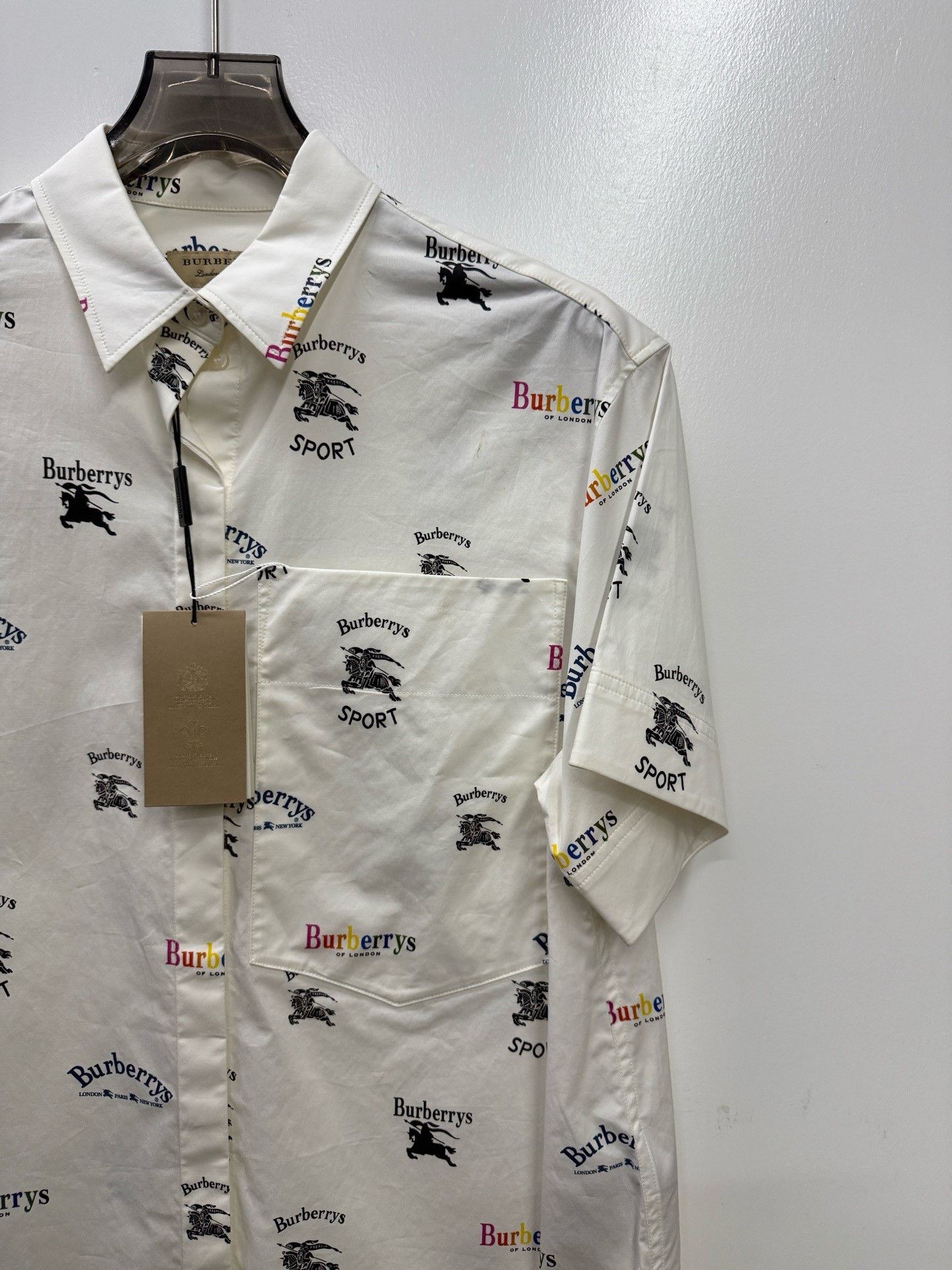 Burberry Burberry Rainbow Multi Shirt 40 Men Size US M / EU 48-50 / 2 - 2 Thumbnail