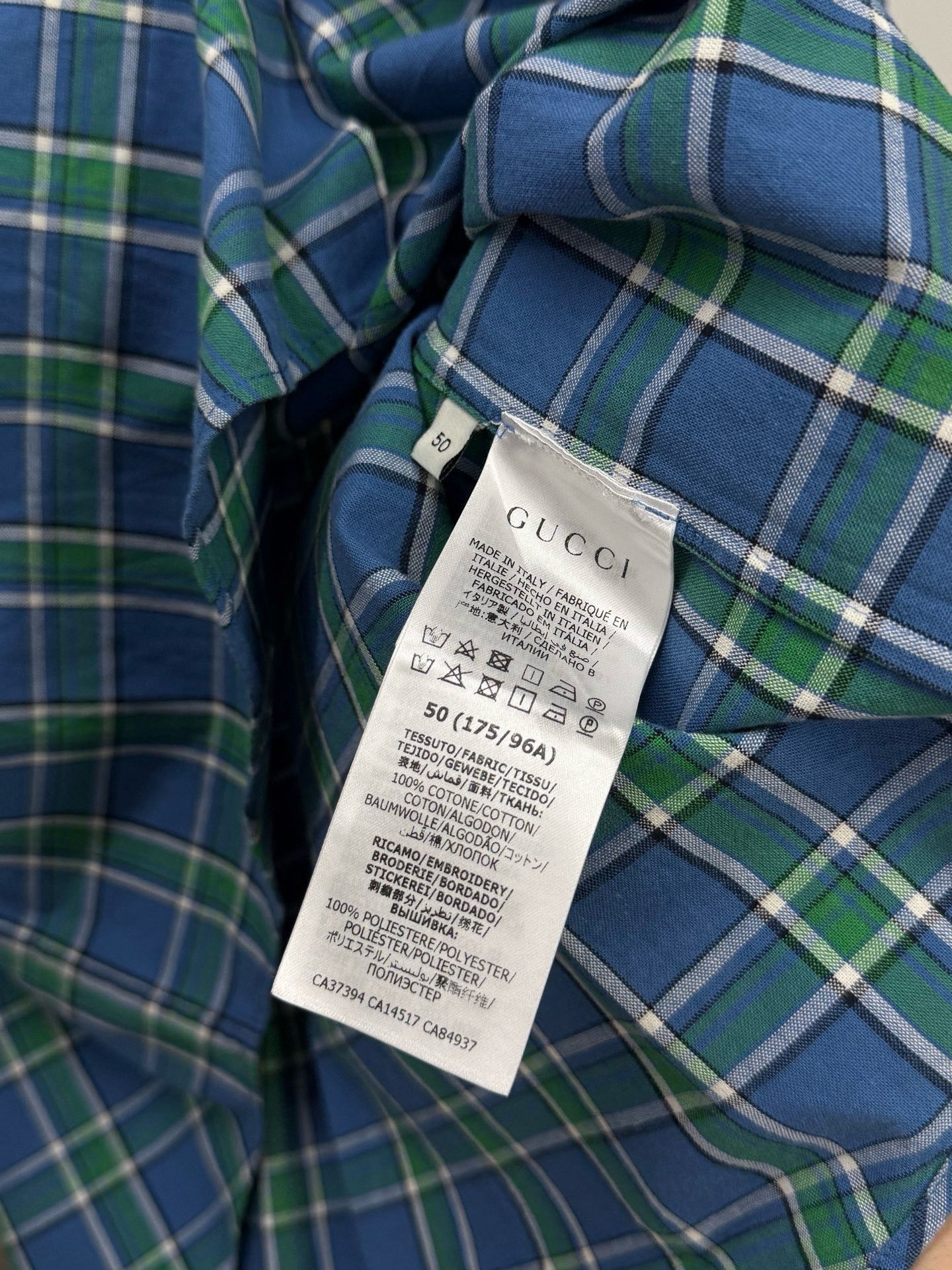 Gucci Gucci Plaid Shirt 50 Men Size US XL / EU 56 / 4 - 5 Thumbnail