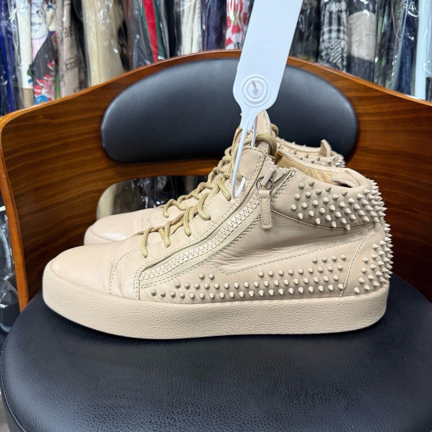 Giuseppe Zanotti Giuseppe Zanotti Casual Beige Hitop Sneakers 44 Men Size US 10.5 / EU 43-44 - 6 Thumbnail