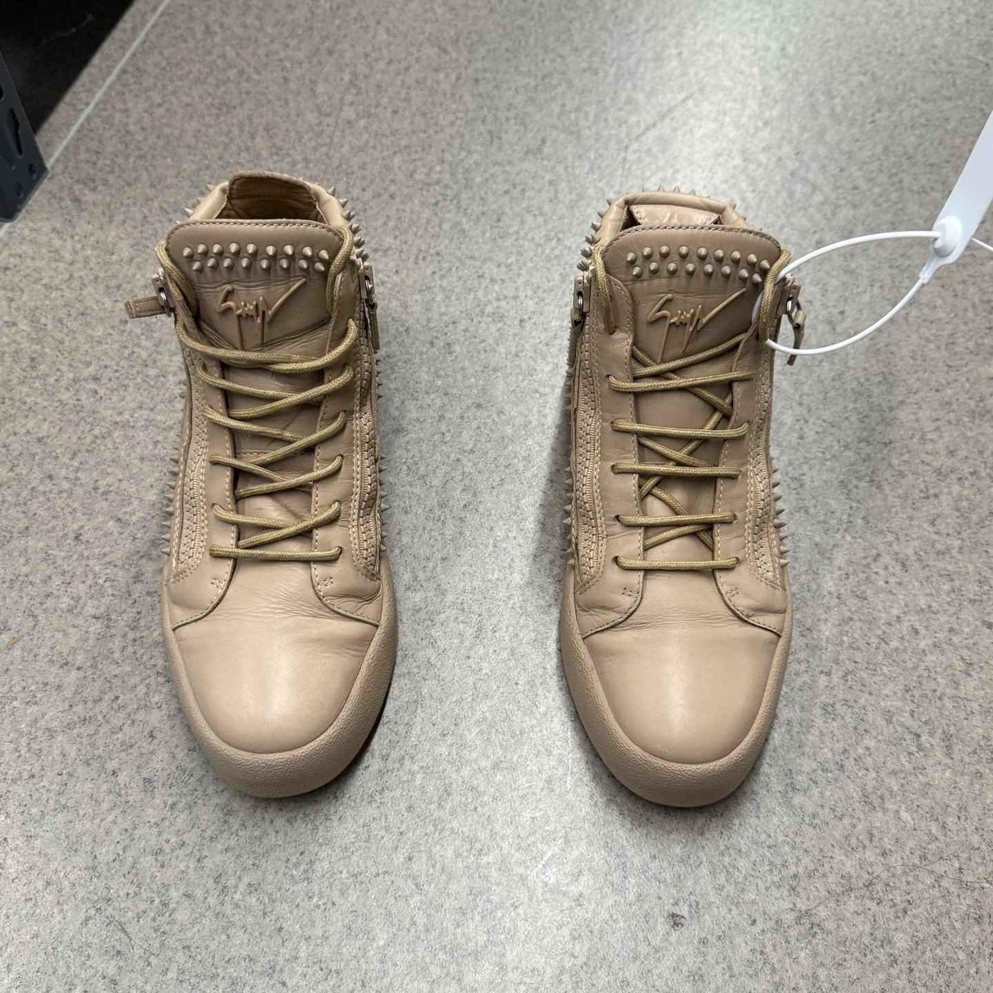 Giuseppe Zanotti Giuseppe Zanotti Casual Beige Hitop Sneakers 44 Men Size US 10.5 / EU 43-44 - 5 Thumbnail