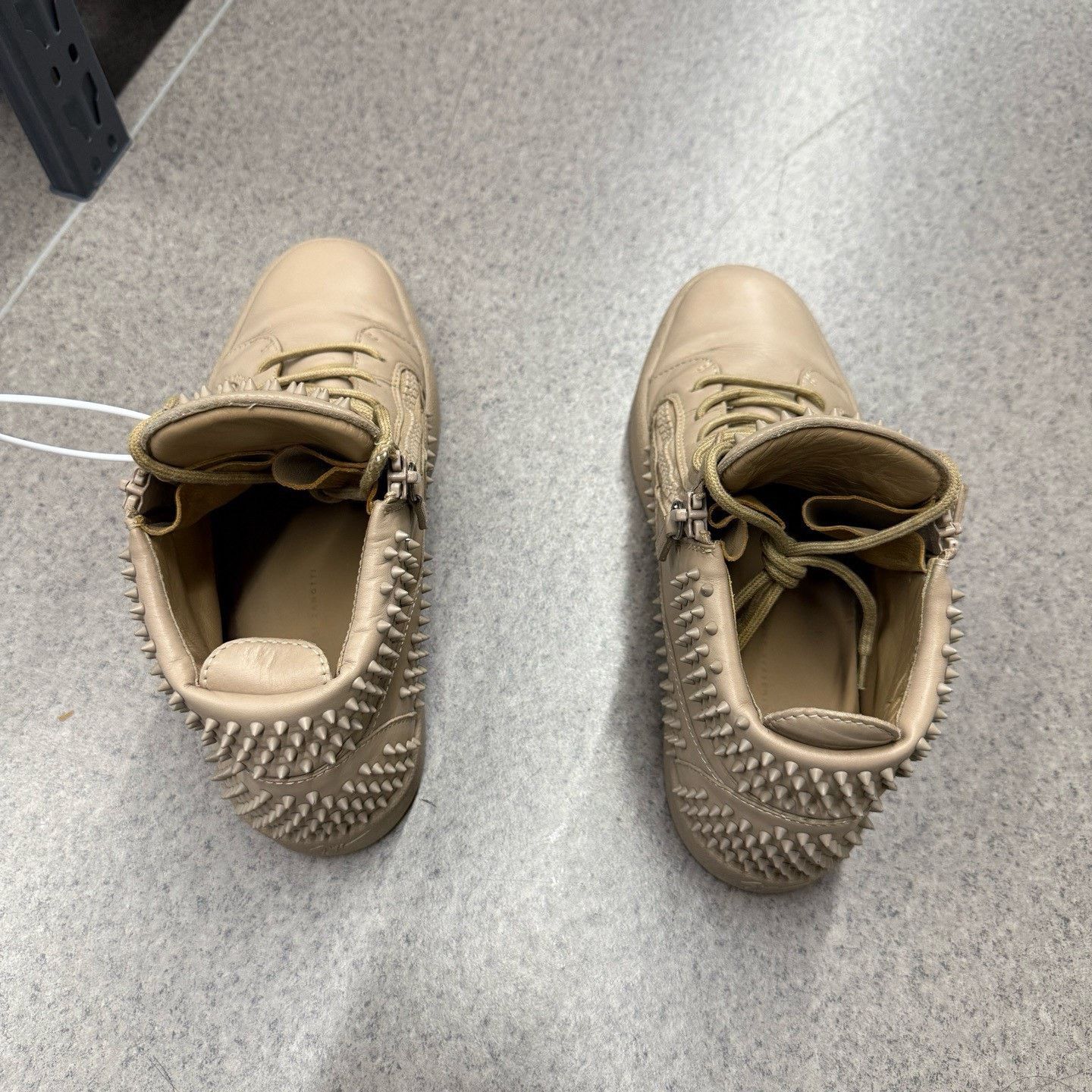 Giuseppe Zanotti Giuseppe Zanotti Casual Beige Hitop Sneakers 44 Men Size US 10.5 / EU 43-44 - 8 Thumbnail