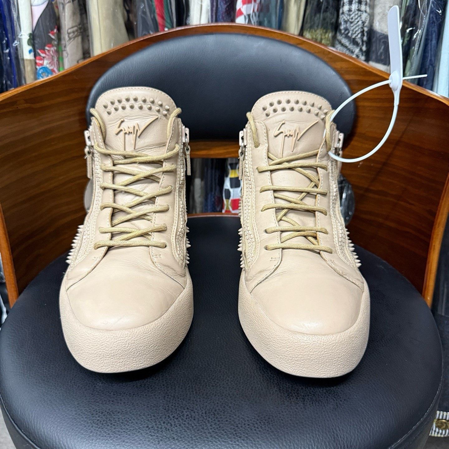 Giuseppe Zanotti Giuseppe Zanotti Casual Beige Hitop Sneakers 44 Men Size US 10.5 / EU 43-44 - 2 Thumbnail