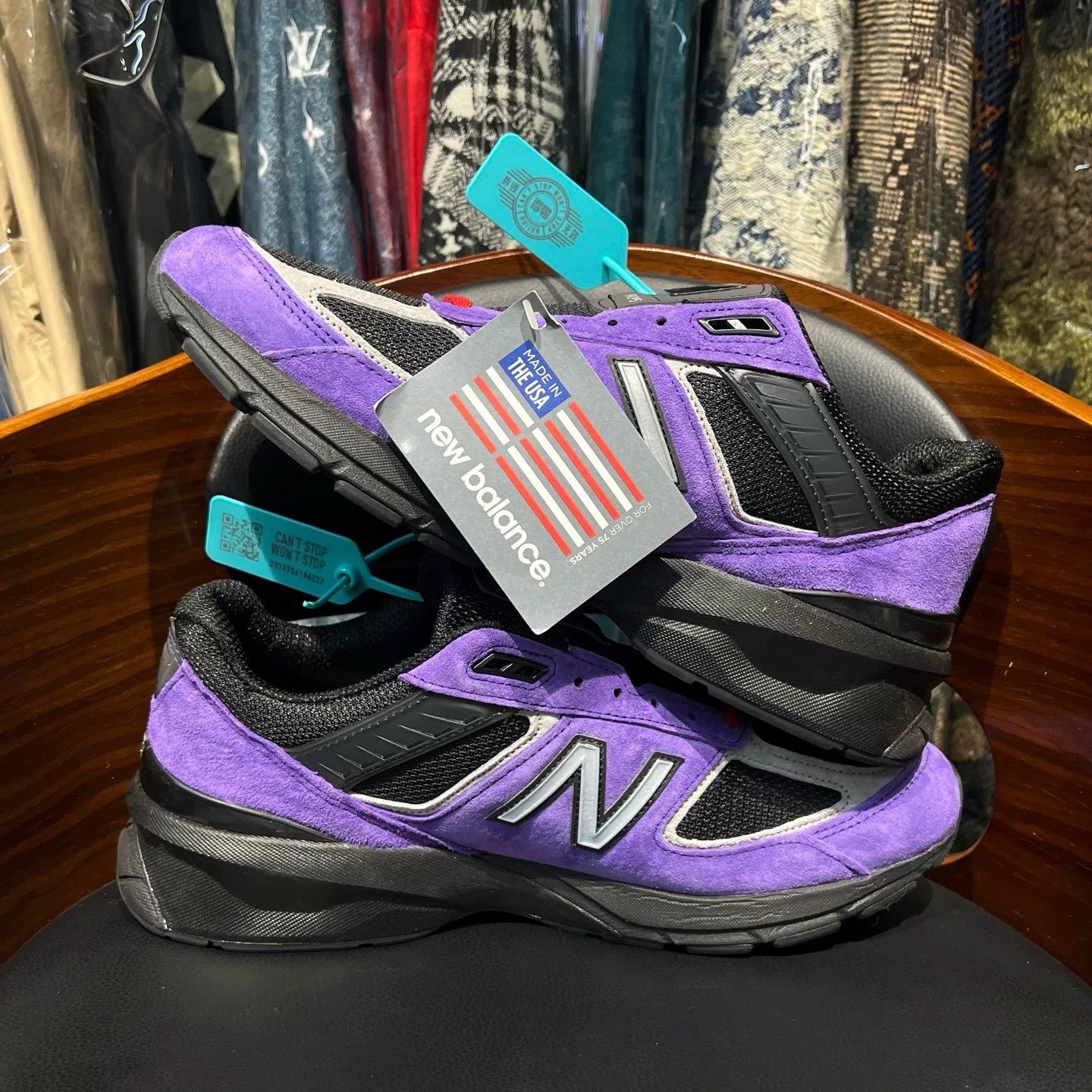 New Balance New Balance Limited Purple Lowtop Sneakers 44.5 Men Size US 11 / EU 44 - 6 Thumbnail