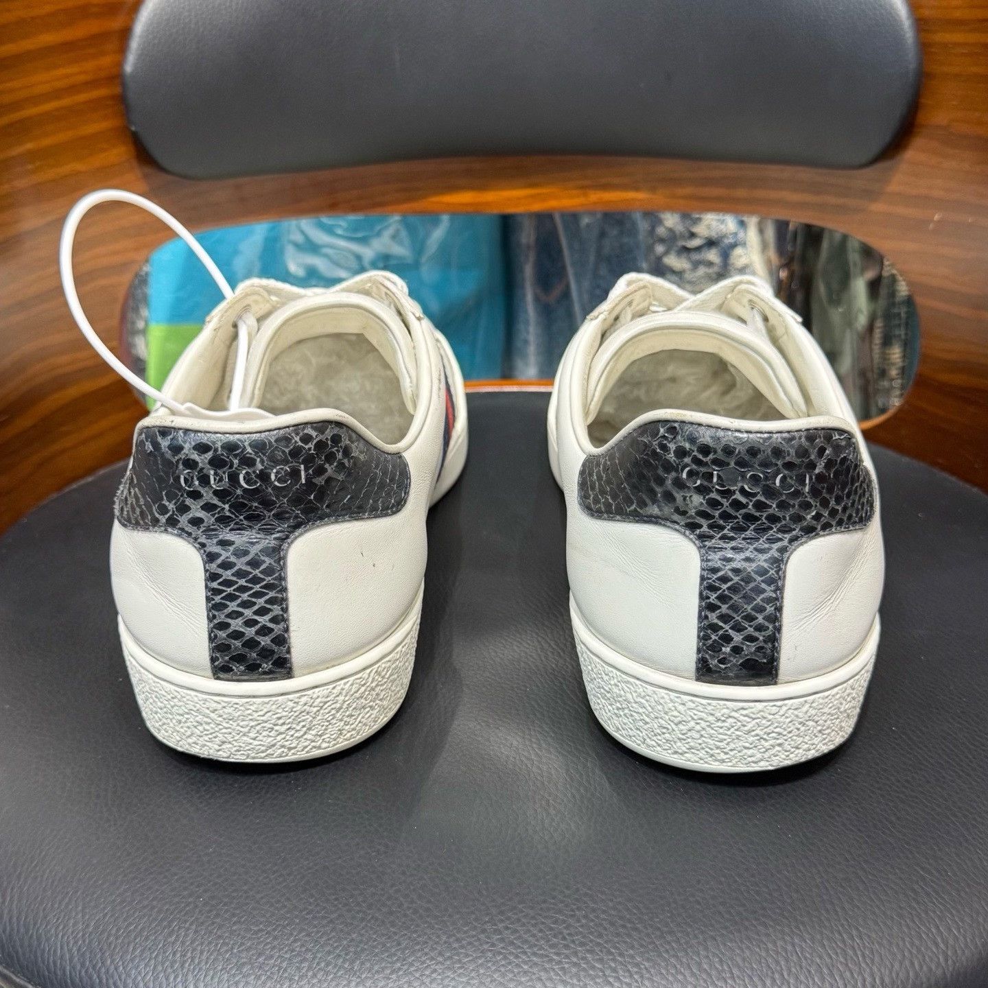 Gucci Gucci White Lowtop Sneakers 43 Men Size US 10 / EU 43 - 3 Thumbnail