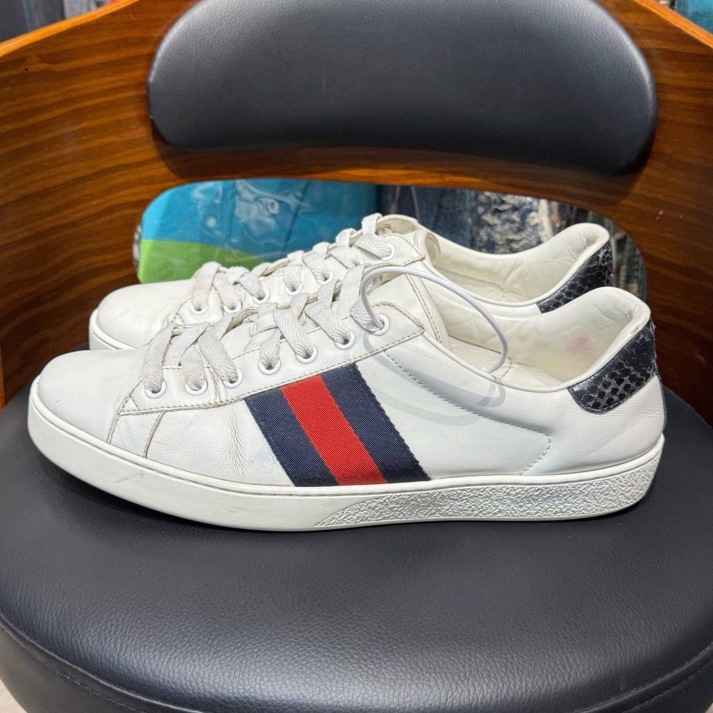 Gucci Gucci White Lowtop Sneakers 43 Men Size US 10 / EU 43 - 6 Thumbnail