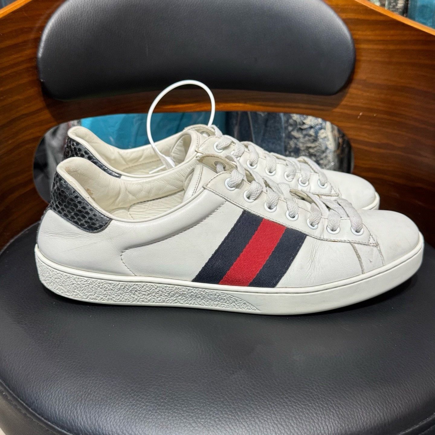 Gucci Gucci White Lowtop Sneakers 43 Men Size US 10 / EU 43 - 4 Thumbnail