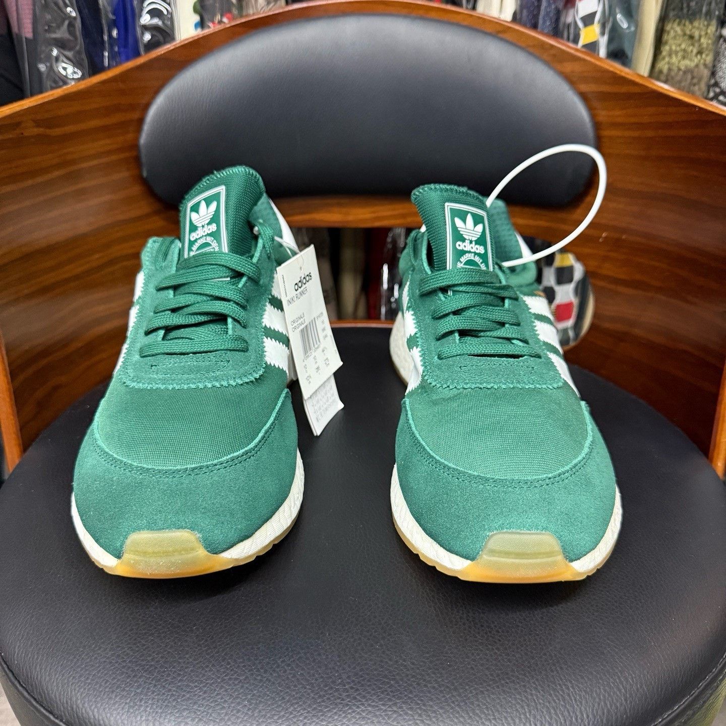 Adidas Adidas Running Green Lowtop Sneakers 44.5 Men Size US 11 / EU 44 - 2 Thumbnail