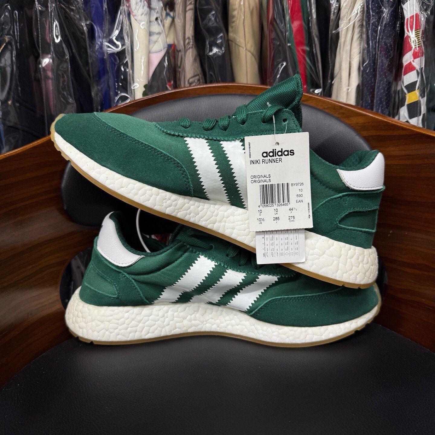 Adidas Adidas Running Green Lowtop Sneakers 44.5 Men Size US 11 / EU 44 - 7 Thumbnail