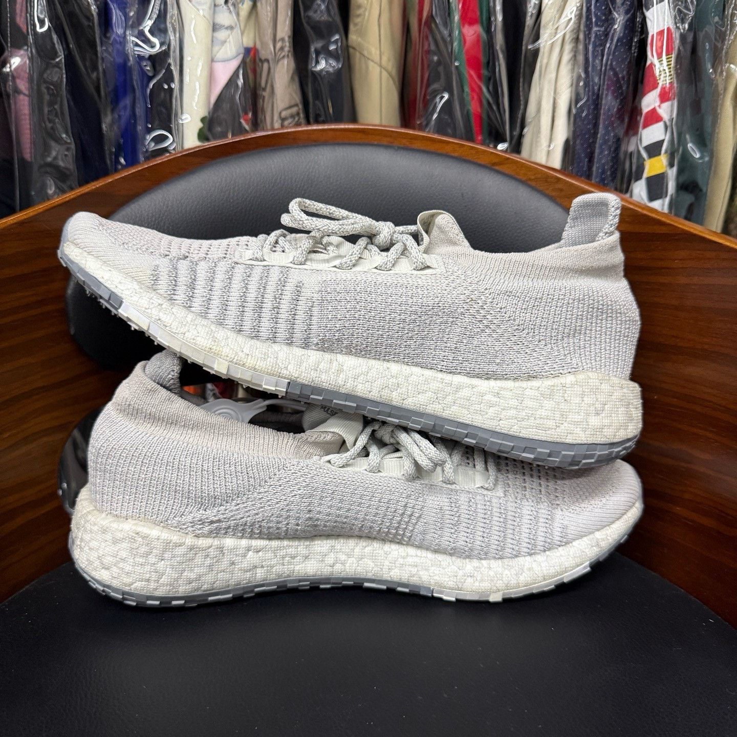Adidas Adidas Running Gray Lowtop Sneakers 44.5 Men Size US 11 / EU 44 - 7 Thumbnail