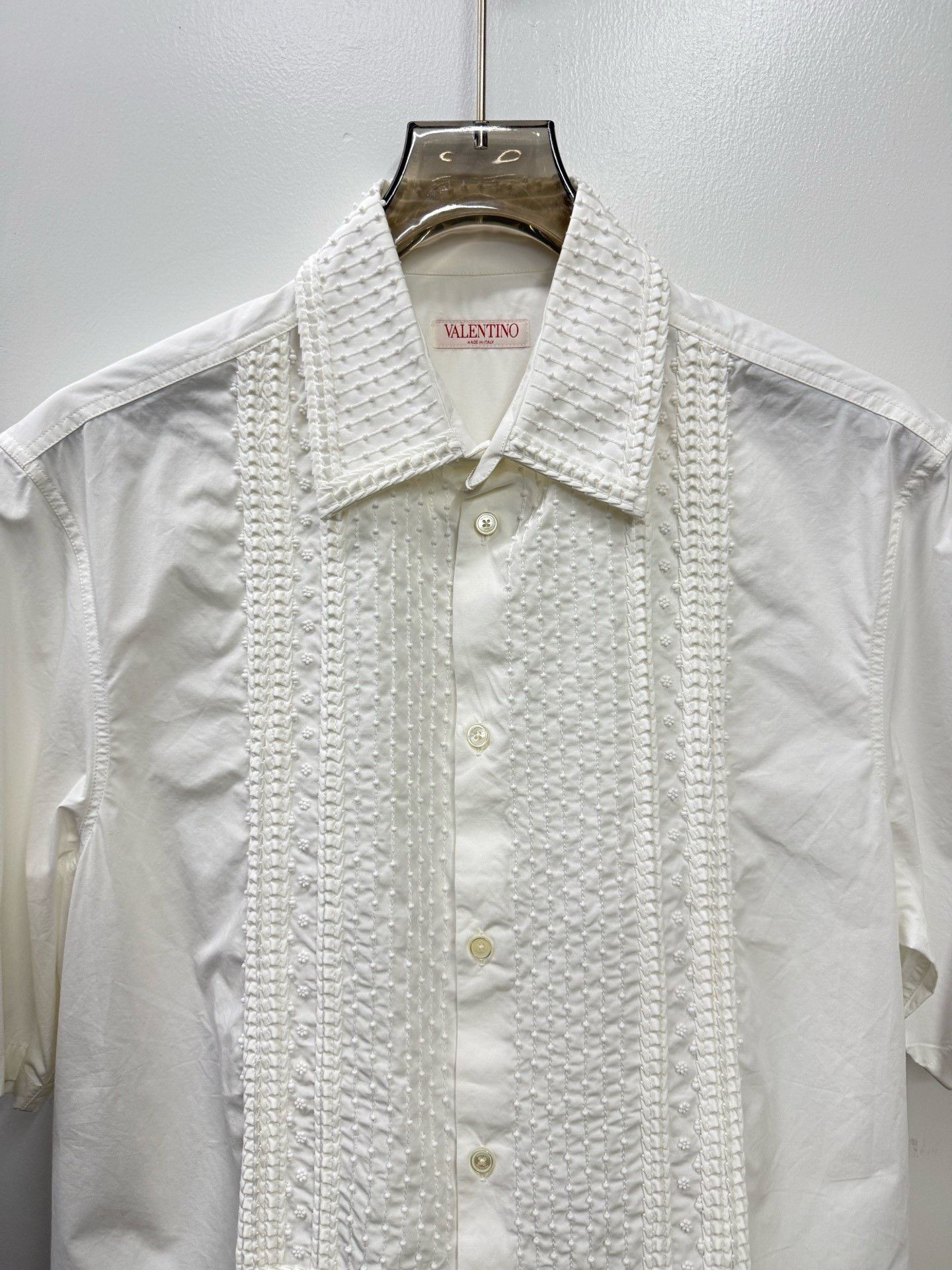 Valentino Valentino Embroidered Shirt 39 Men Size US M / EU 48-50 / 2 - 2 Thumbnail