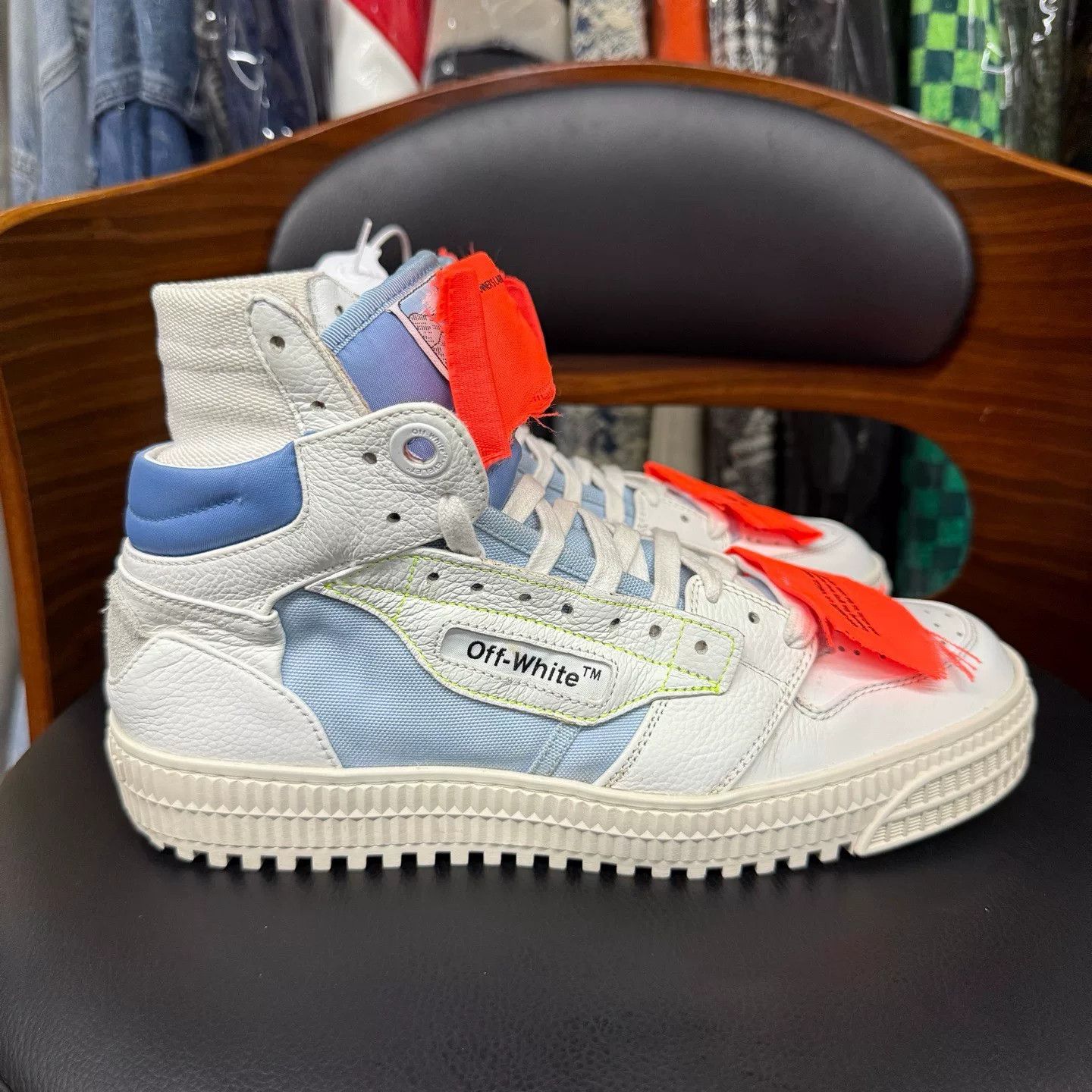 Off-White Off-White Blue Lowtop Sneakers 38 Men Size US 6 / EU 39 - 4 Thumbnail