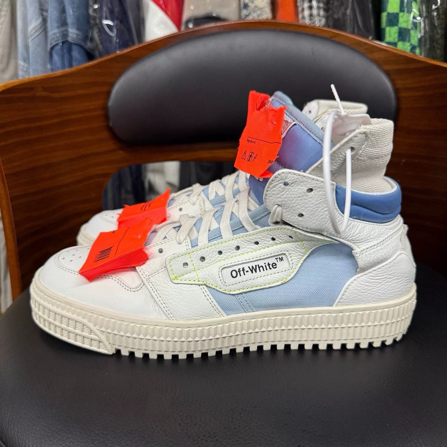 Off-White Off-White Blue Lowtop Sneakers 38 Men Size US 6 / EU 39 - 6 Thumbnail