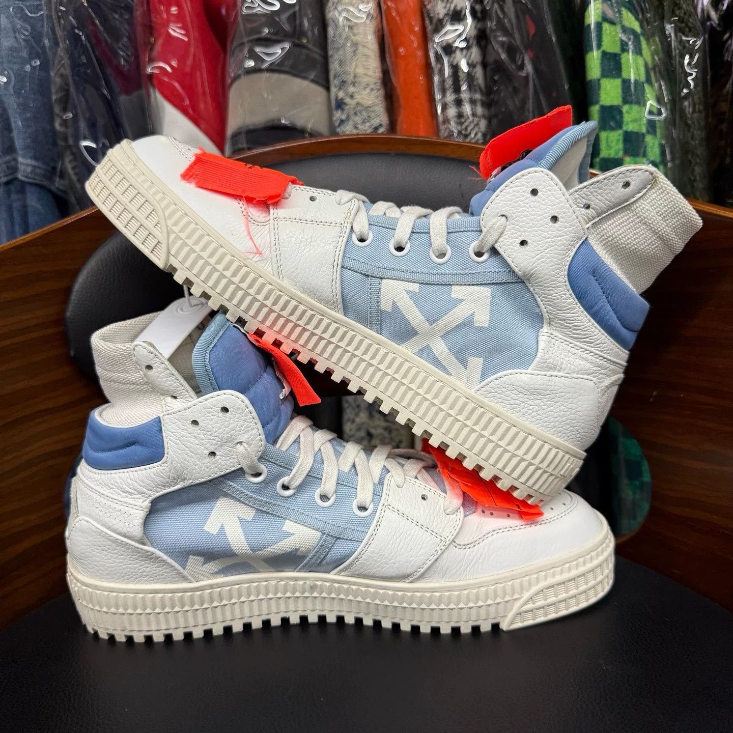 Off-White Off-White Blue Lowtop Sneakers 38 Men Size US 6 / EU 39 - 7 Thumbnail