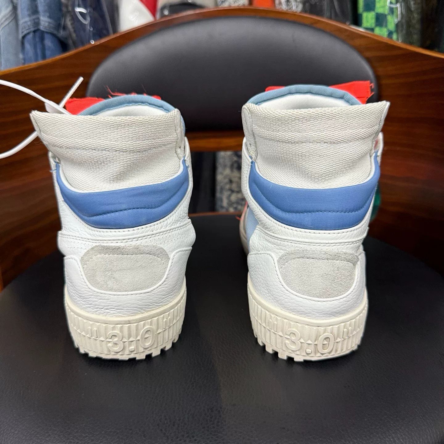 Off-White Off-White Blue Lowtop Sneakers 38 Men Size US 6 / EU 39 - 3 Thumbnail