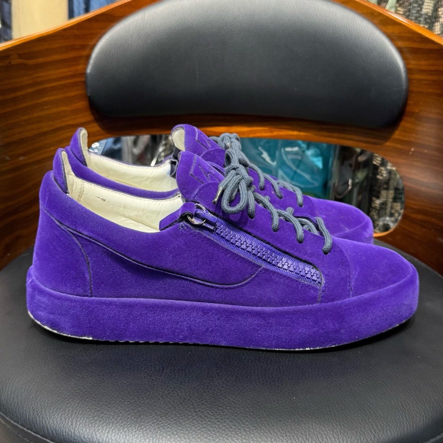 Giuseppe Zanotti Giuseppe Zanotti Casual Purple Lowtop Sneakers 41 Men Size US 8.5 / EU 41-42 - 4 Thumbnail