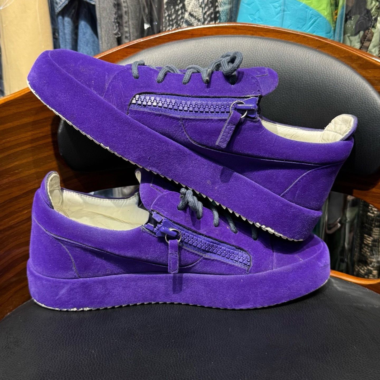 Giuseppe Zanotti Giuseppe Zanotti Casual Purple Lowtop Sneakers 41 Men Size US 8.5 / EU 41-42 - 7 Thumbnail