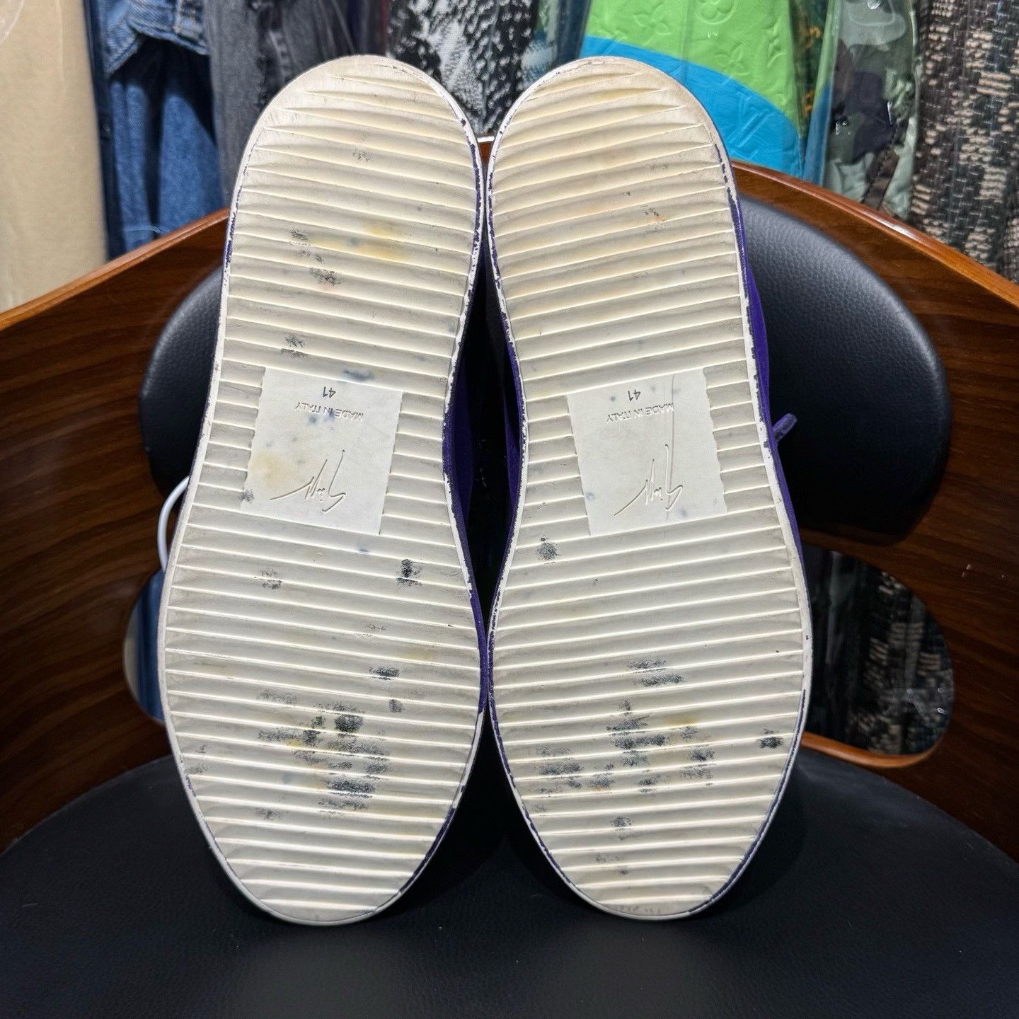 Giuseppe Zanotti Giuseppe Zanotti Casual Purple Lowtop Sneakers 41 Men Size US 8.5 / EU 41-42 - 9 Thumbnail