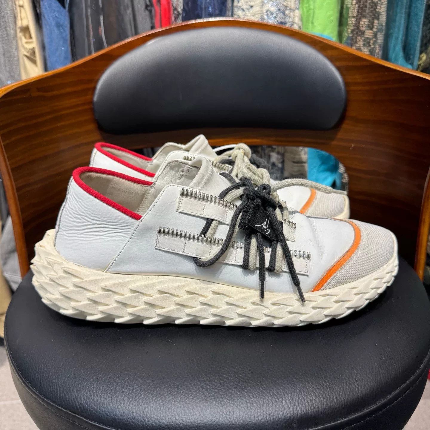 Giuseppe Zanotti Giuseppe Zanotti White Lowtop Sneakers 42 Men Size US 9 / EU 42 - 4 Thumbnail