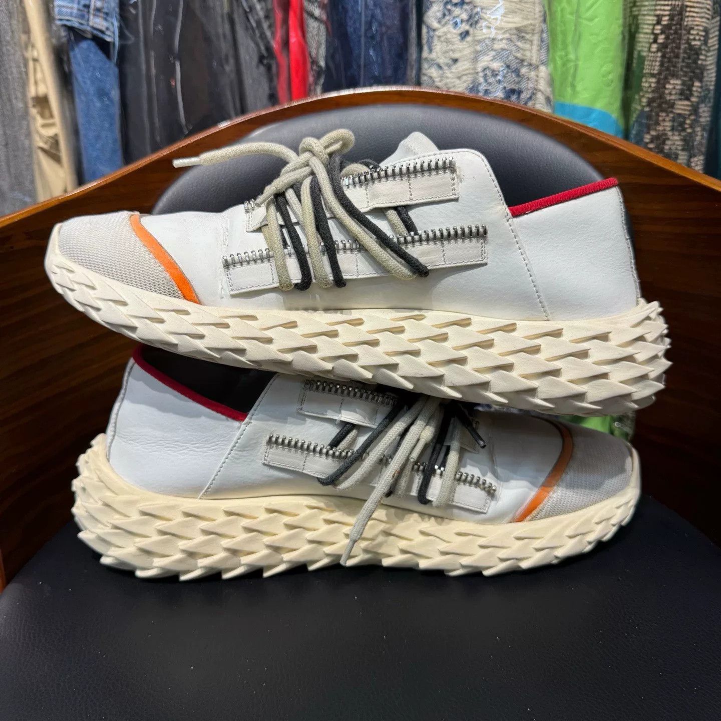 Giuseppe Zanotti Giuseppe Zanotti White Lowtop Sneakers 42 Men Size US 9 / EU 42 - 7 Thumbnail