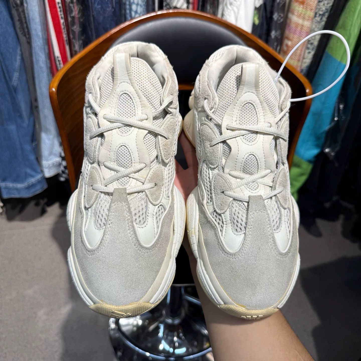 Adidas Adidas YEEZY500 White Lowtop Sneakers 46.5 Men Size US 12.5 / EU 45-46 - 5 Thumbnail