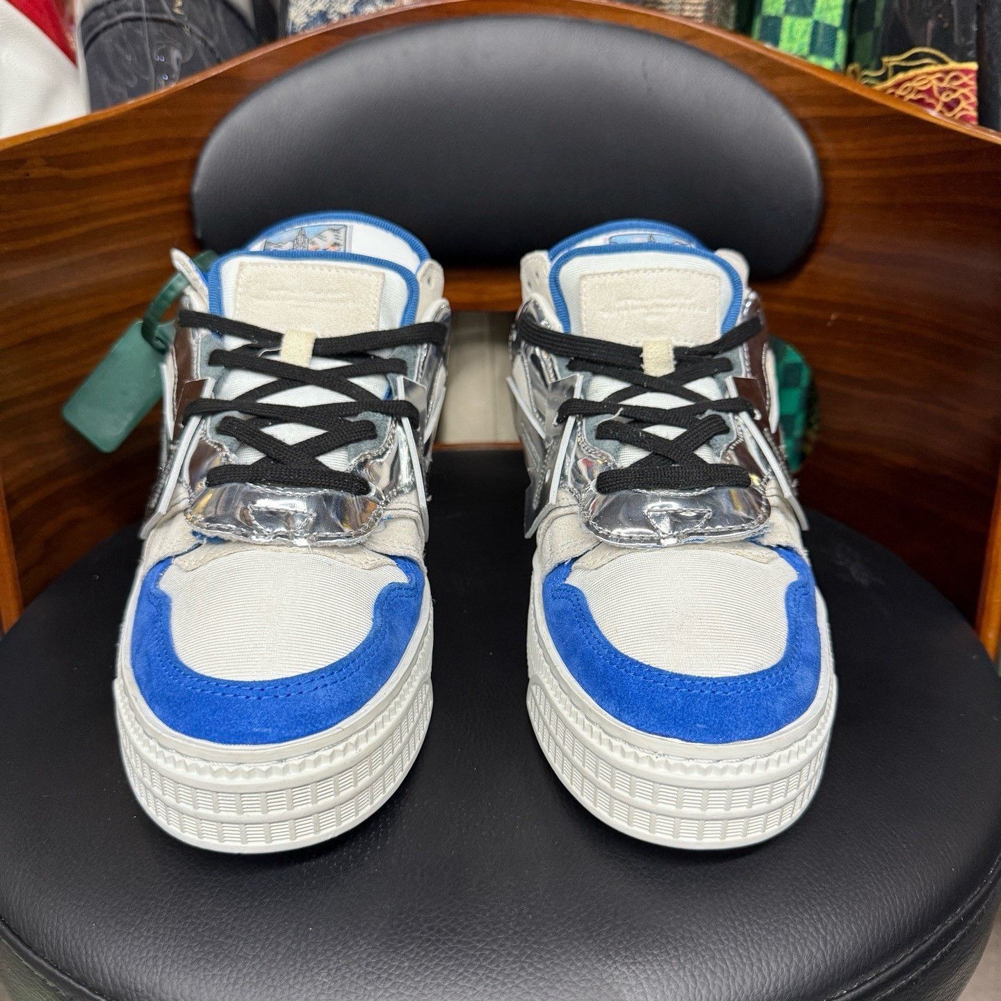 Off-White Off-White Blue Lowtop Sneakers 41 Men Size US 8.5 / EU 41-42 - 2 Thumbnail