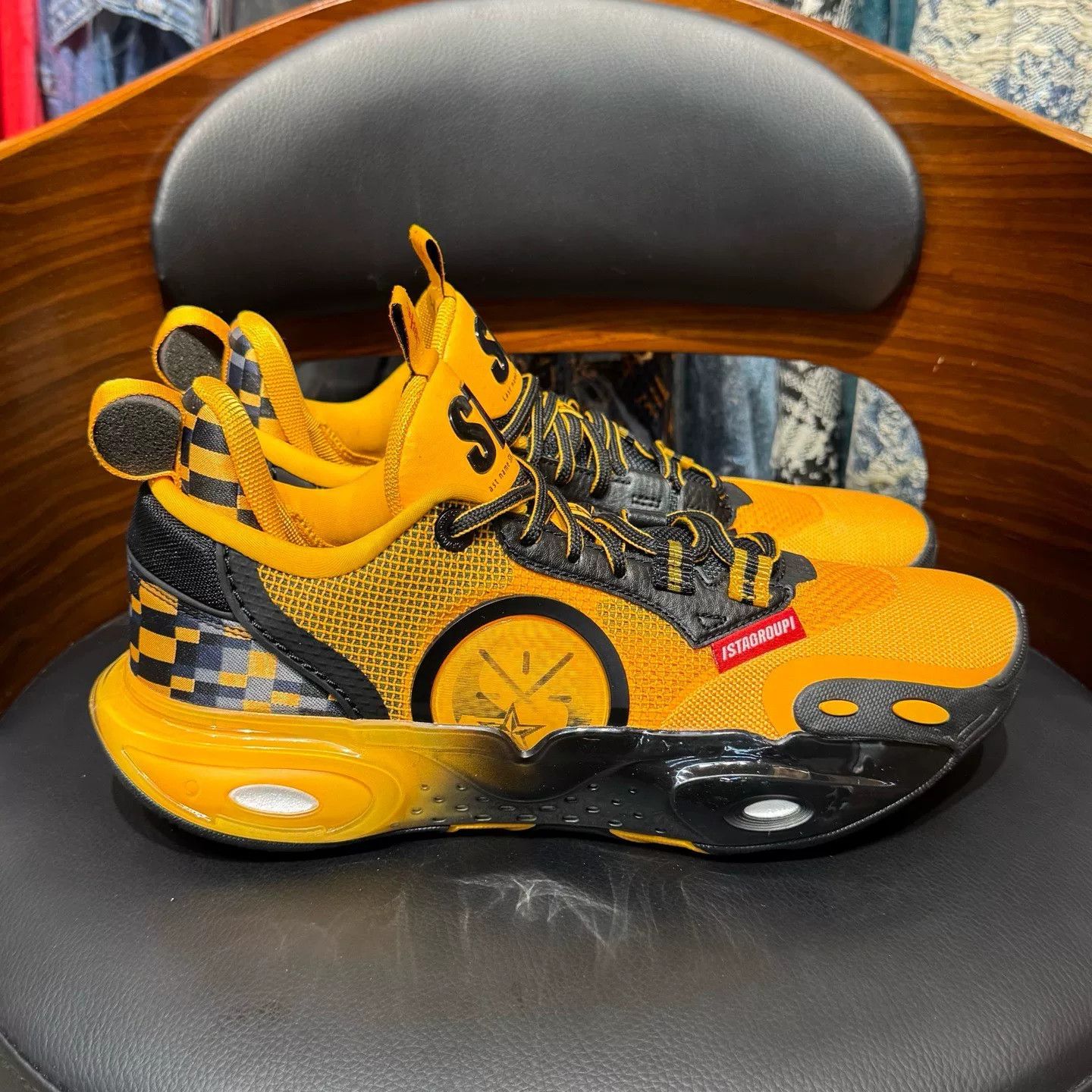 Li-Ning Li-Ning Special Yellow Lowtop Sneakers 41 Men Size US 8.5 / EU 41-42 - 4 Thumbnail
