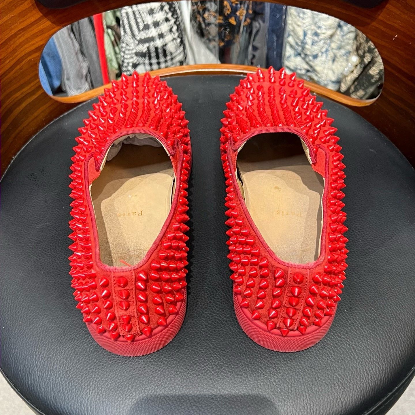 Christian Louboutin Christian Louboutin Red Lowtop Sneakers 41 Men Size US 8.5 / EU 41-42 - 8 Thumbnail