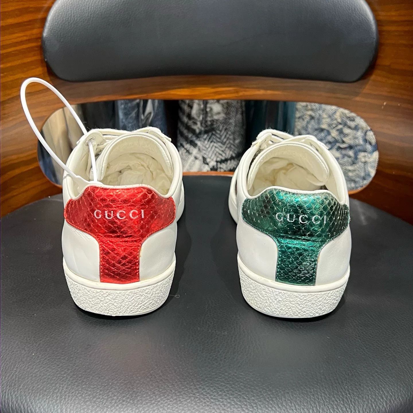 Gucci Gucci White Lowtop Sneakers 37 Women Size US 6.5 / IT 36.5 - 3 Thumbnail