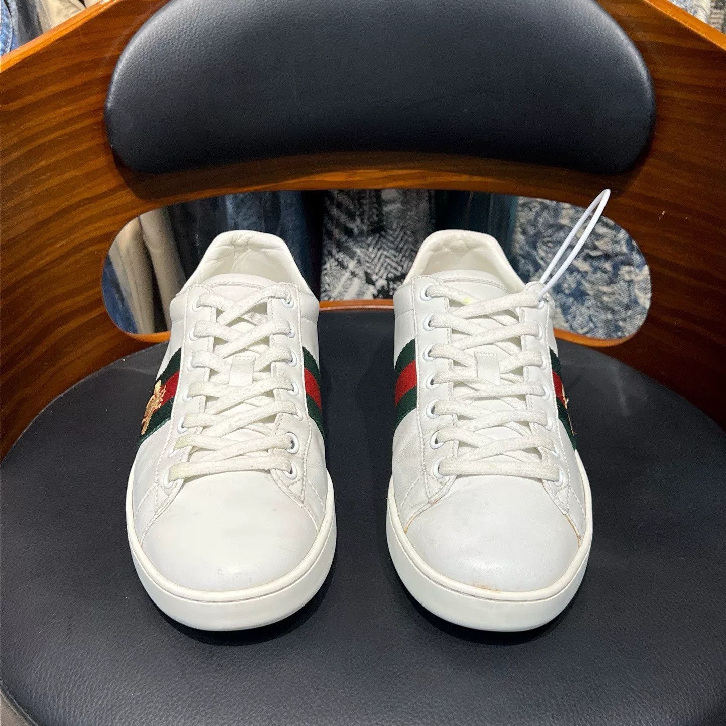 Gucci Gucci White Lowtop Sneakers 37 Women Size US 6.5 / IT 36.5 - 2 Thumbnail