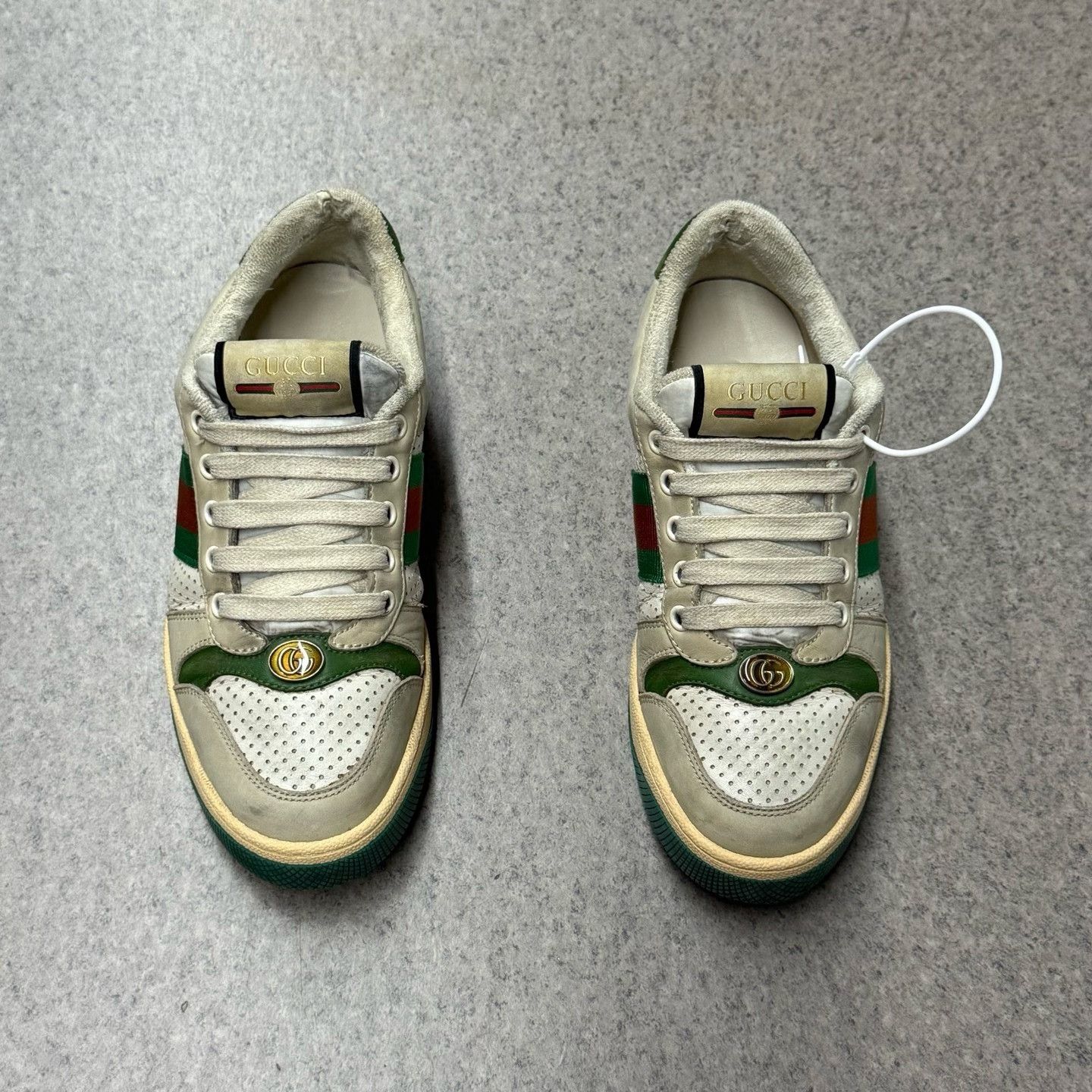 Gucci Gucci Green Lowtop Sneakers 37 Women Size US 6.5 / IT 36.5 - 5 Thumbnail