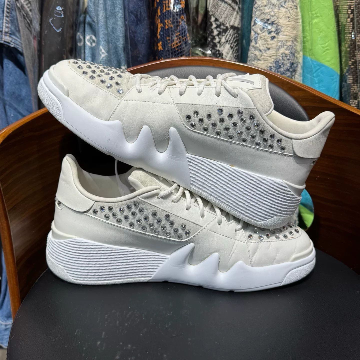 Giuseppe Zanotti Giuseppe Zanotti White Hitop Sneakers 44 Men Size US 10.5 / EU 43-44 - 7 Thumbnail