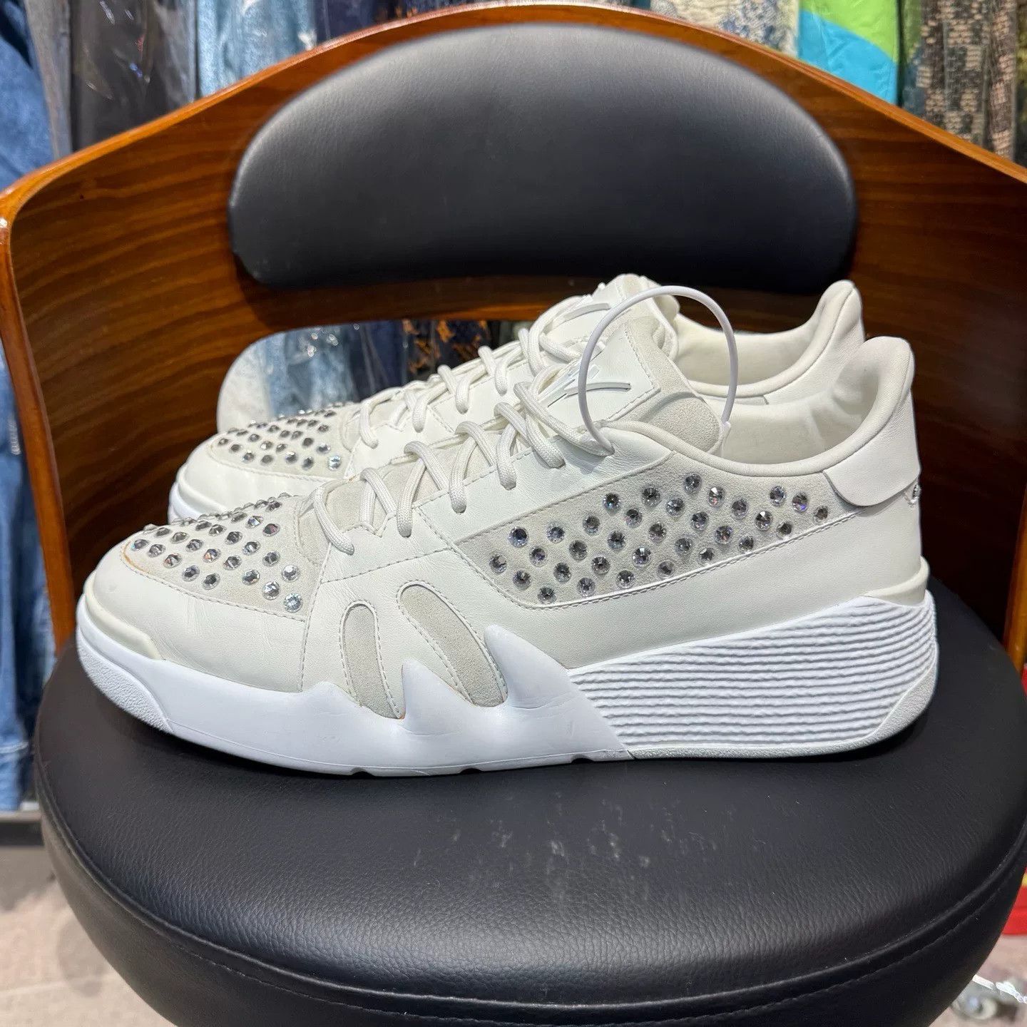 Giuseppe Zanotti Giuseppe Zanotti White Hitop Sneakers 44 Men Size US 10.5 / EU 43-44 - 6 Thumbnail