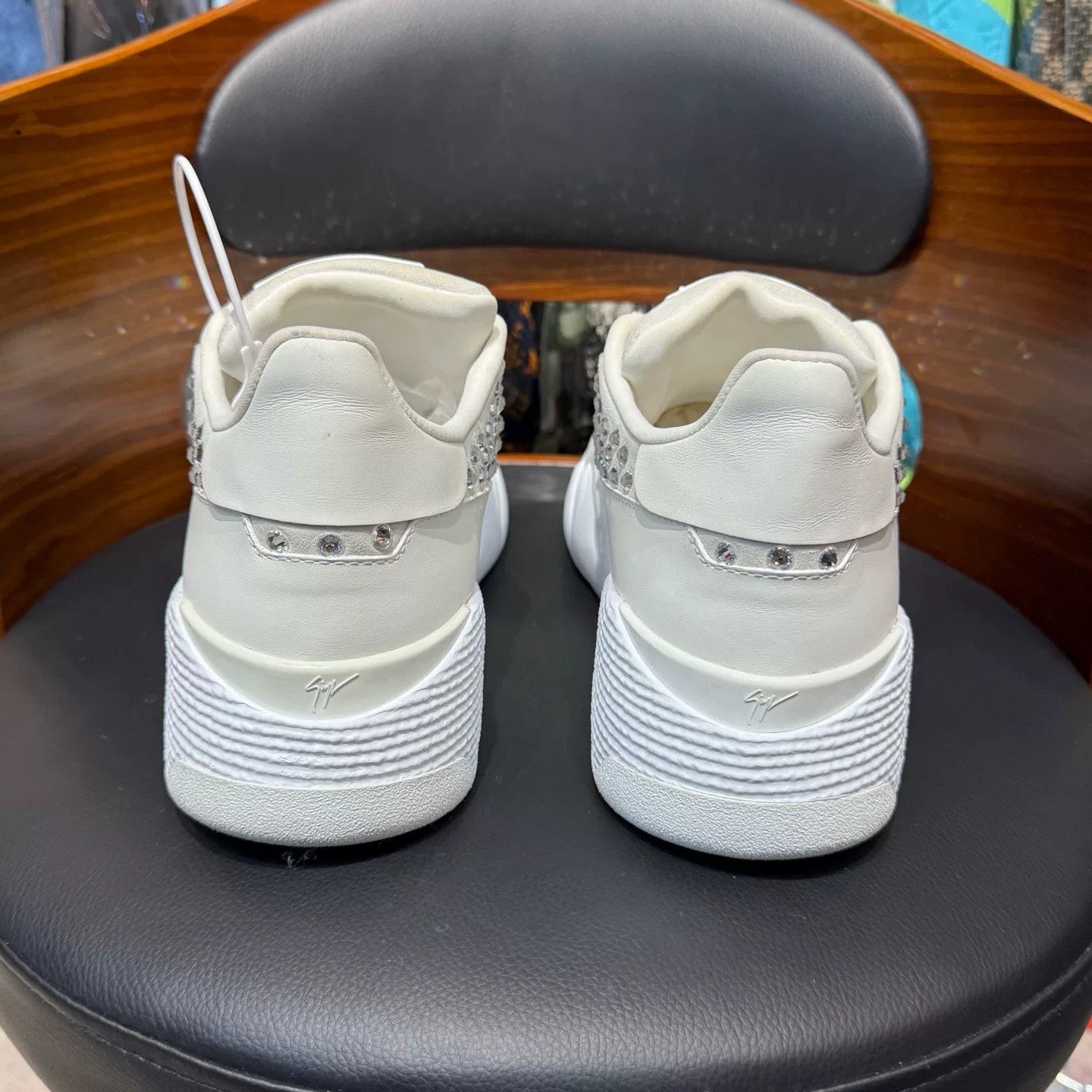 Giuseppe Zanotti Giuseppe Zanotti White Hitop Sneakers 44 Men Size US 10.5 / EU 43-44 - 3 Thumbnail