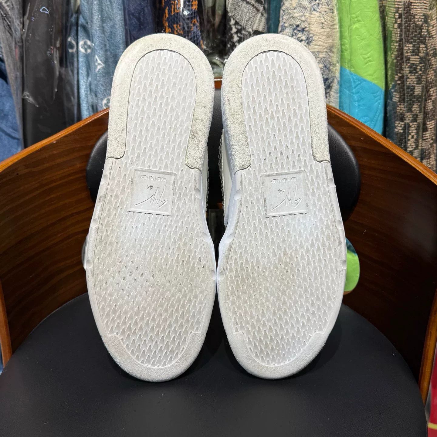 Giuseppe Zanotti Giuseppe Zanotti White Hitop Sneakers 44 Men Size US 10.5 / EU 43-44 - 9 Thumbnail