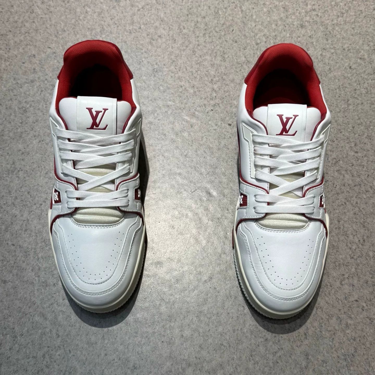 Louis Vuitton Louis Vuitton Training Red Lowtop Sneakers 42.5 Men Size US 9.5 / EU 42-43 - 5 Thumbnail