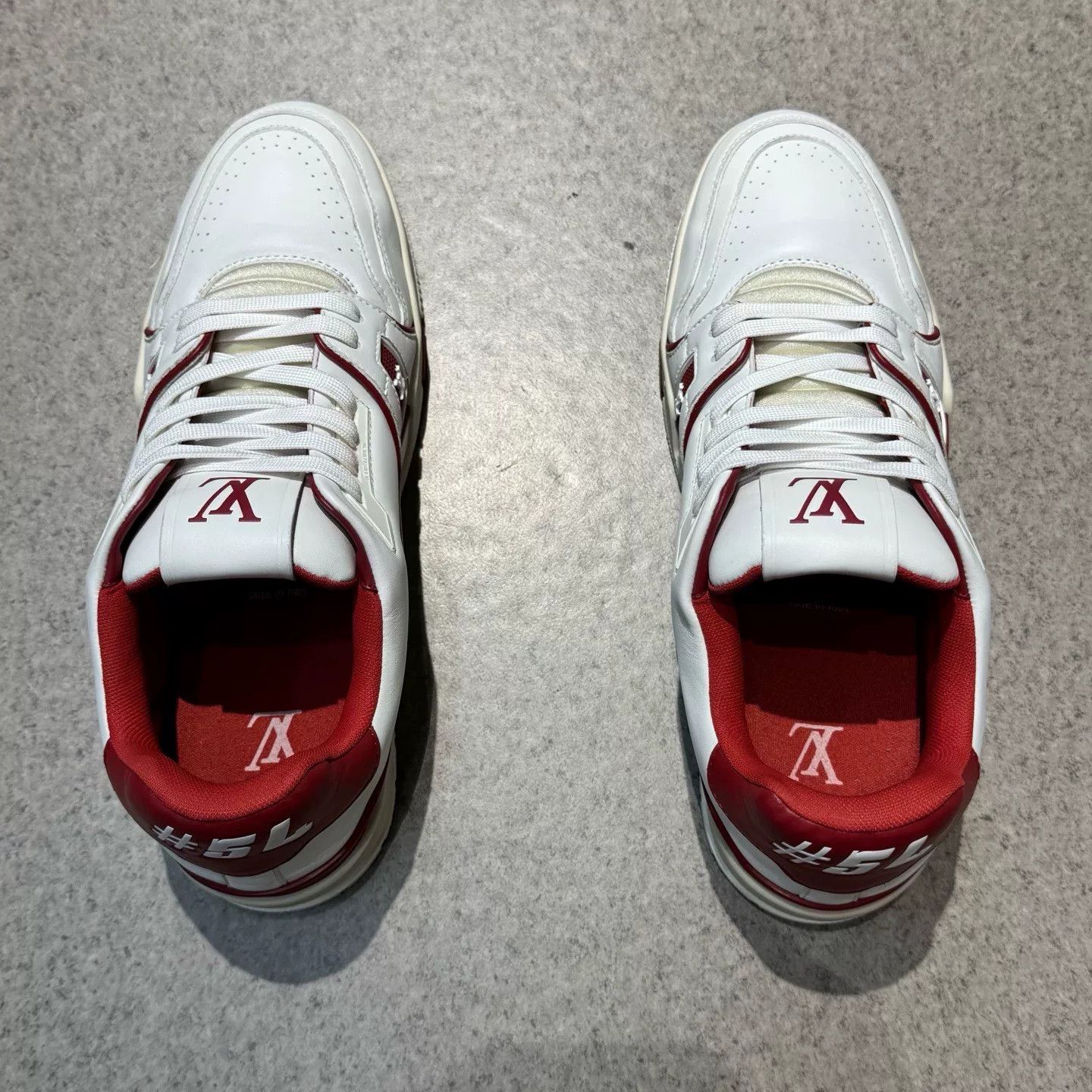 Louis Vuitton Louis Vuitton Training Red Lowtop Sneakers 42.5 Men Size US 9.5 / EU 42-43 - 8 Thumbnail