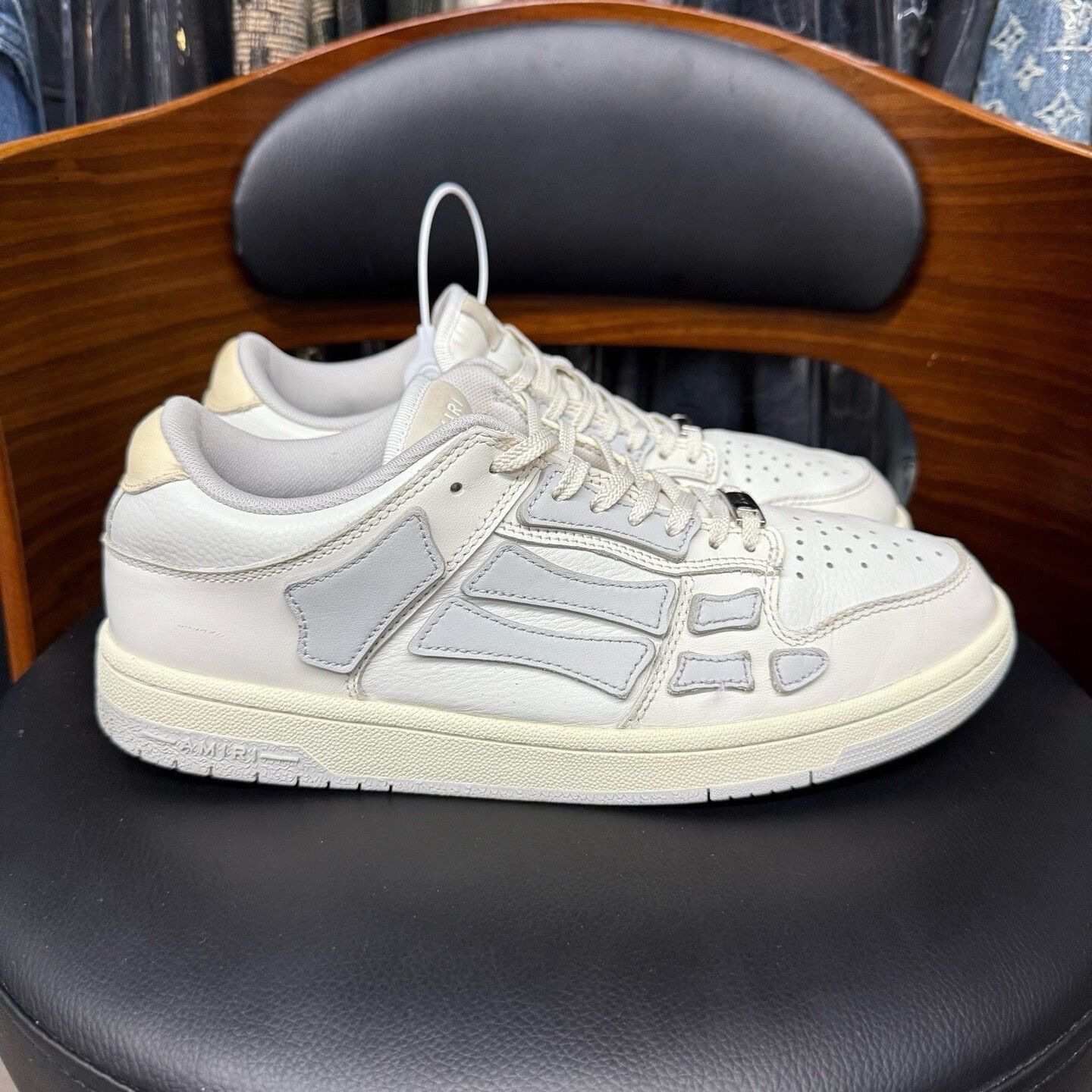 Amiri Amiri Distressed White Lowtop Sneakers 43 Men Size US 10 / EU 43 - 4 Thumbnail