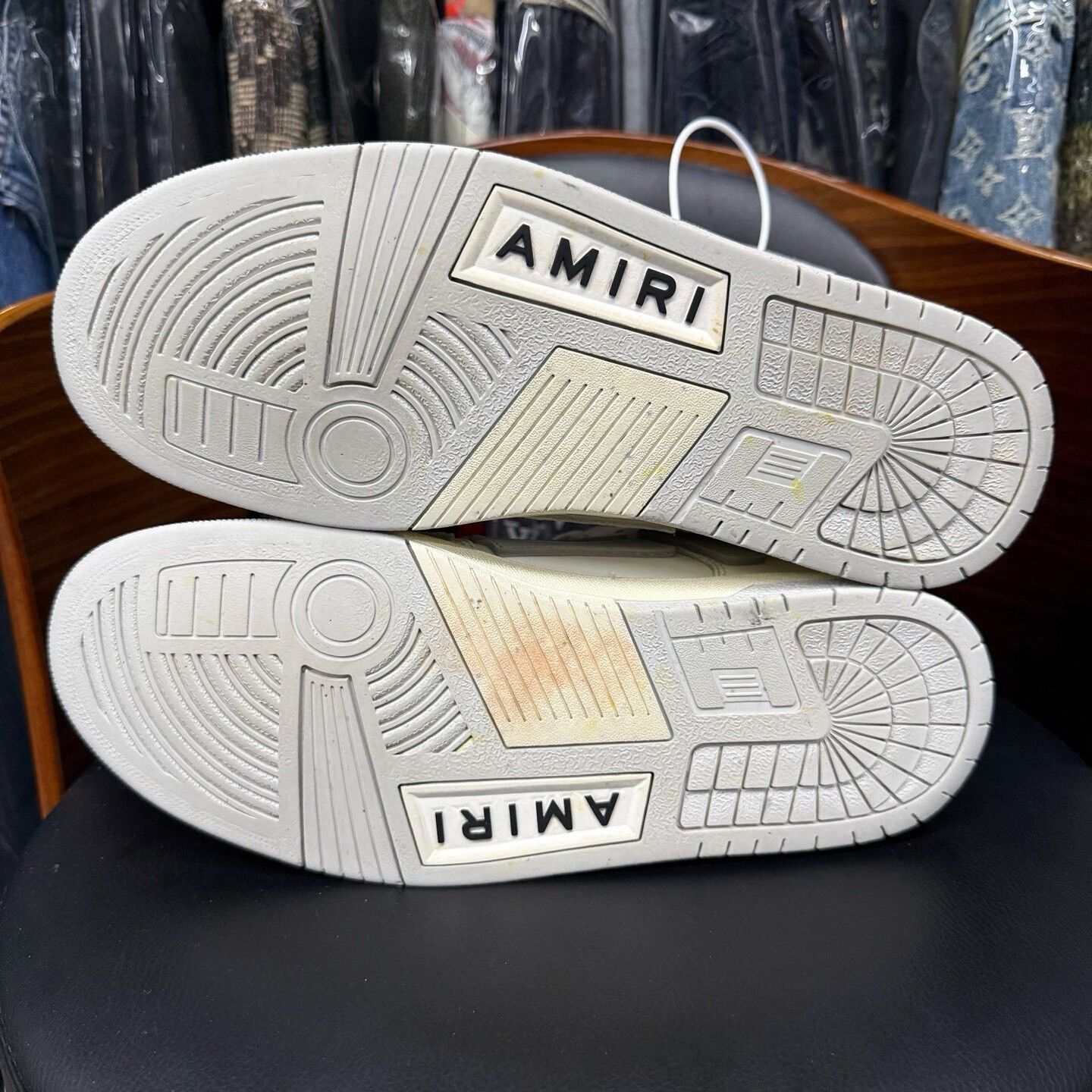 Amiri Amiri Distressed White Lowtop Sneakers 43 Men Size US 10 / EU 43 - 8 Thumbnail