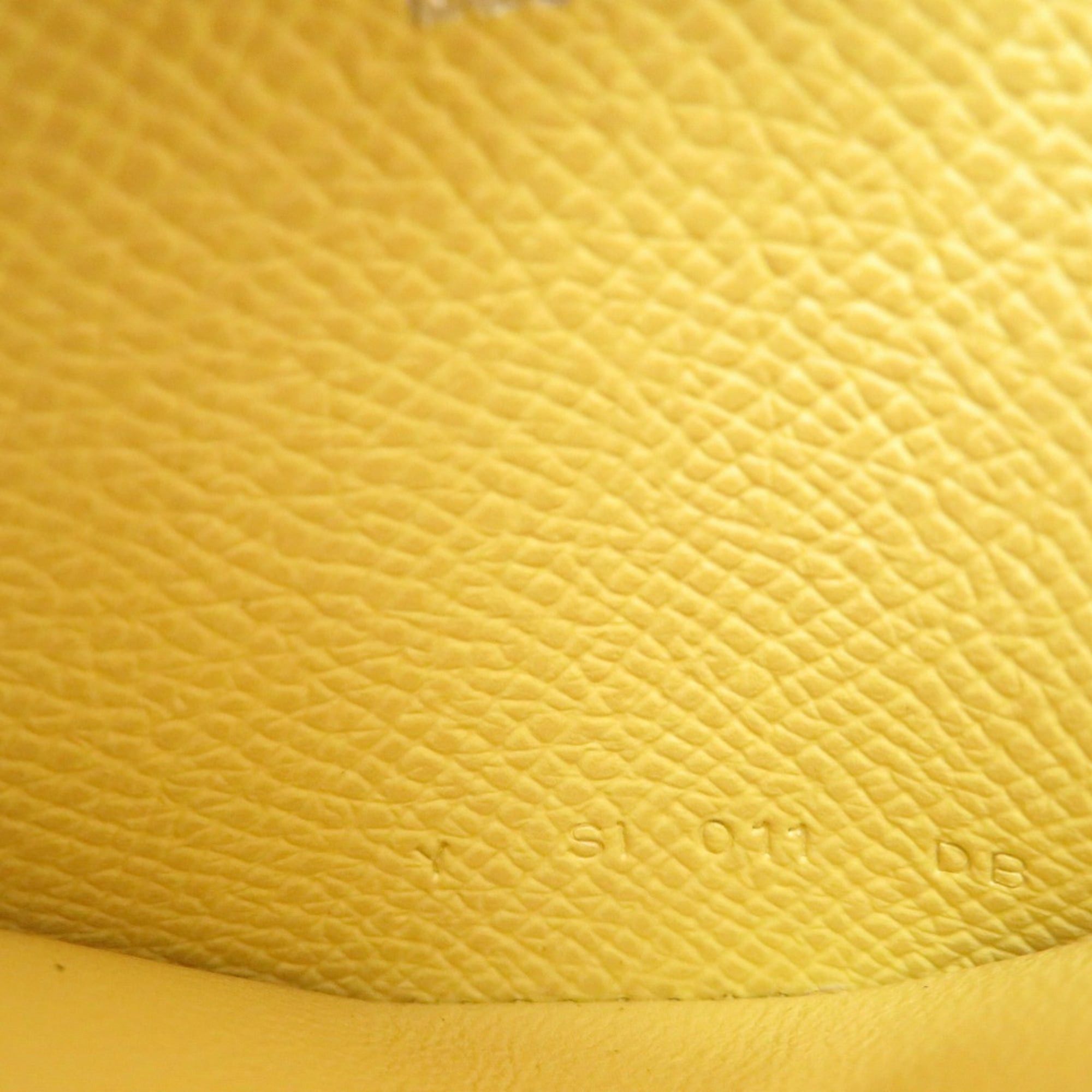 Hermes Excellent condition Hermes Azap Mini wallet/coin case in Veau Epsom leather, yellow, Y stamp, 1685HERMES Size ONE SIZE - 8 Thumbnail