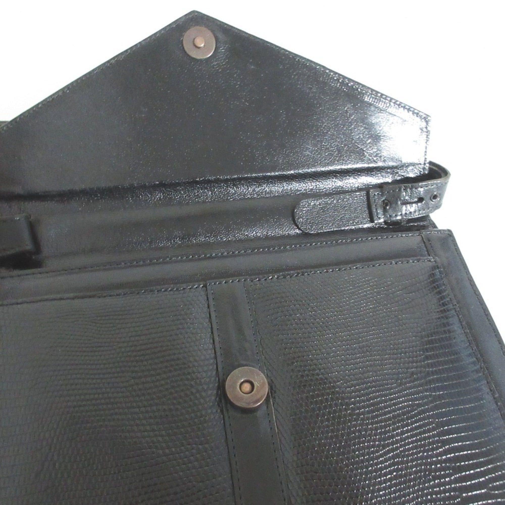 Yves Saint Laurent Yves Saint Laurent leather handbag, black, for women. Size ONE SIZE - 8 Thumbnail