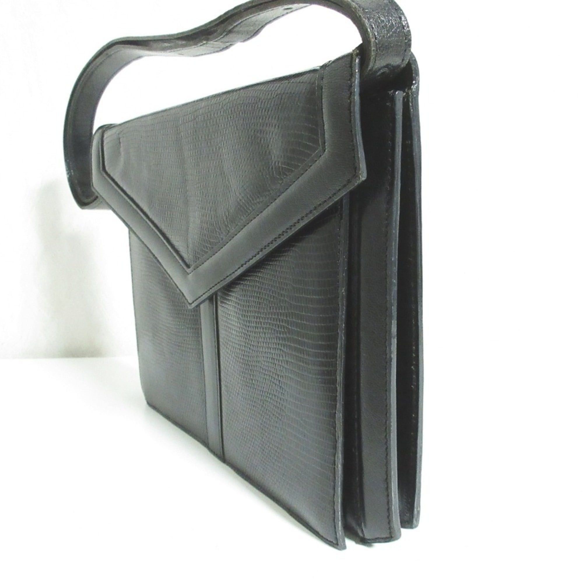 Yves Saint Laurent Yves Saint Laurent leather handbag, black, for women. Size ONE SIZE - 4 Thumbnail