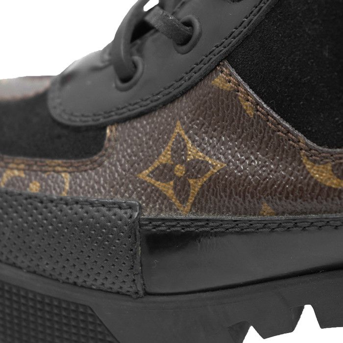 Louis Vuitton Louis Vuitton Louis Vuitton Laureate Monogram Leather Platform Boots Leather Shoes DUTY FREE for USA Size ONE SIZE - 5 Thumbnail