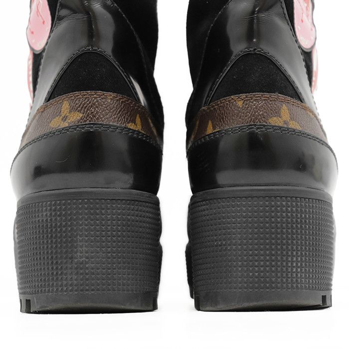 Louis Vuitton Louis Vuitton Louis Vuitton Laureate Monogram Leather Platform Boots Leather Shoes DUTY FREE for USA Size ONE SIZE - 15 Thumbnail
