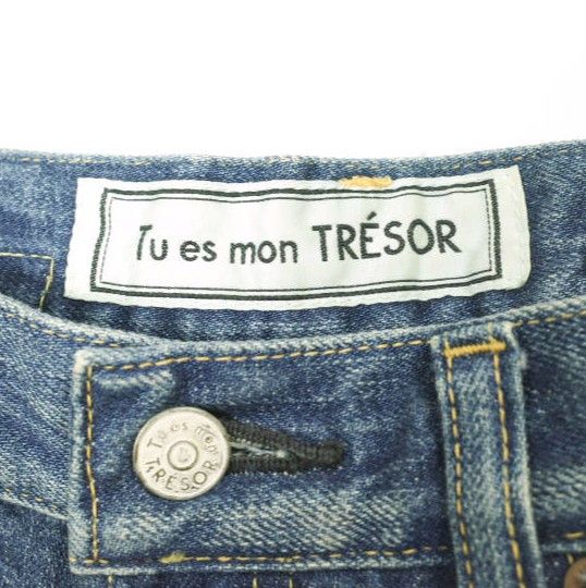Other Other Tu es mon TRESOR Antique Jeans Denim Pants Textile Jeans AJC-3Y201061 DUTY FREE for USA Size ONE SIZE - 3 Thumbnail