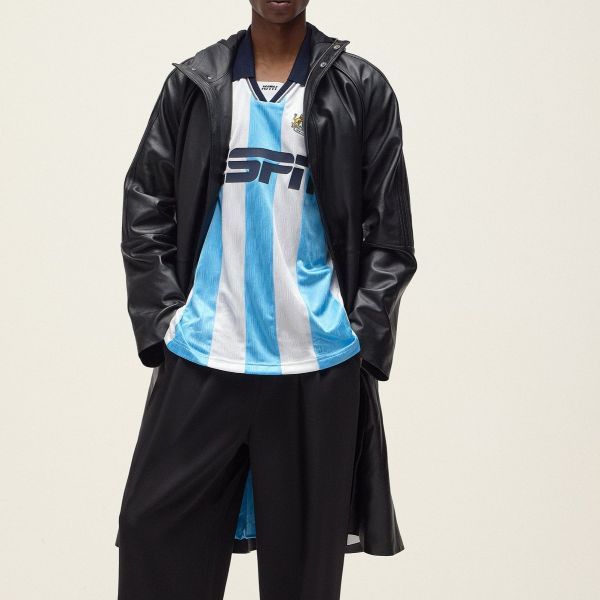 Other Other KITH NYC adidas Football Stadium Coat Nappa Leather Coat Limited Leather Outerwear JD7940 DUTY FREE for USA Size ONE SIZE - 3 Thumbnail