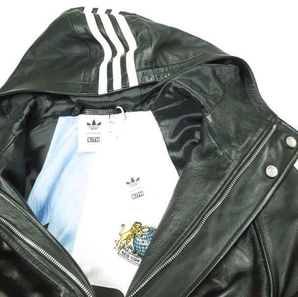 Other Other KITH NYC adidas Football Stadium Coat Nappa Leather Coat Limited Leather Outerwear JD7940 DUTY FREE for USA Size ONE SIZE - 6 Thumbnail