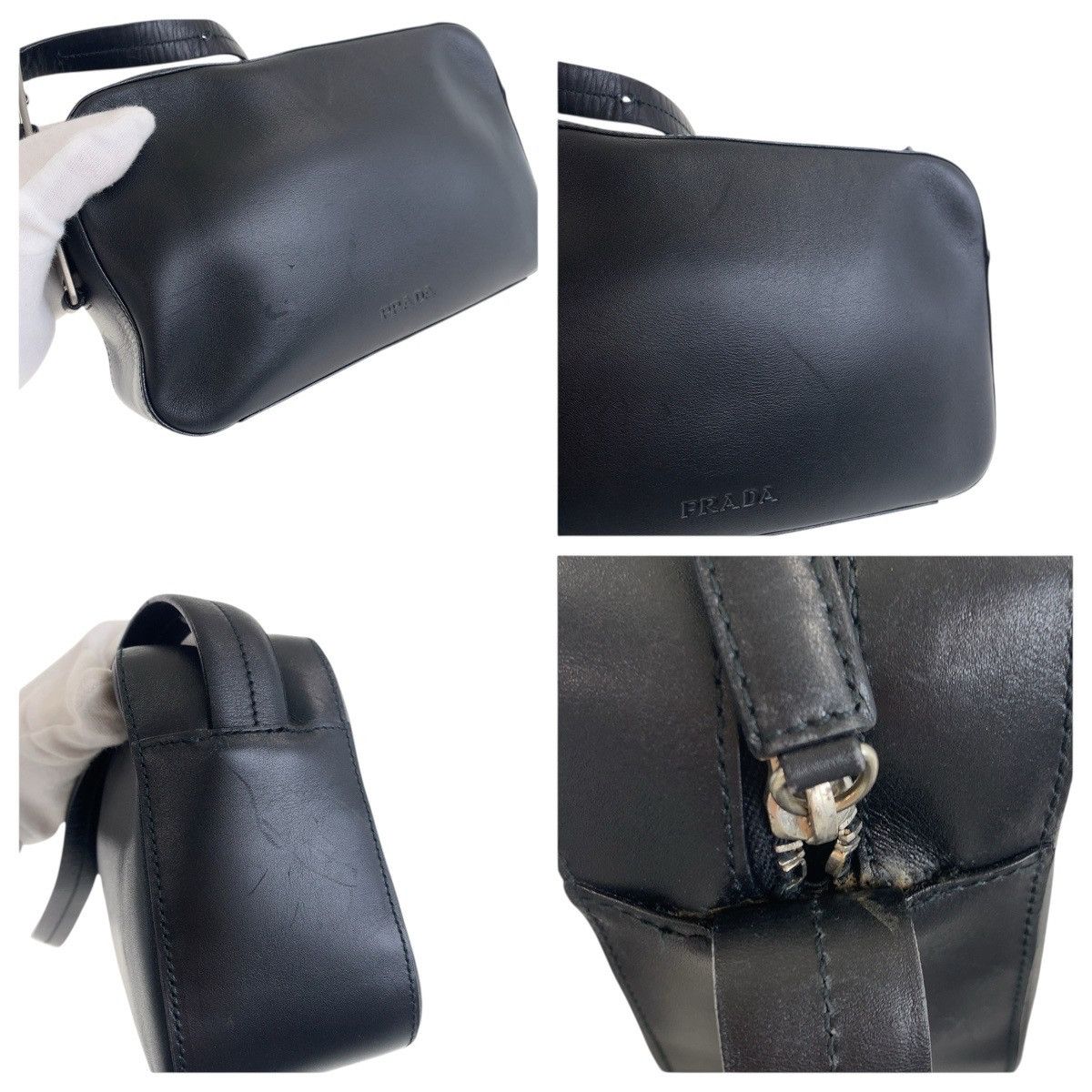 Prada Prada Prada Leather Shoulder Bag Leather Shoulder Bag DUTY FREE for USA Size ONE SIZE - 5 Thumbnail