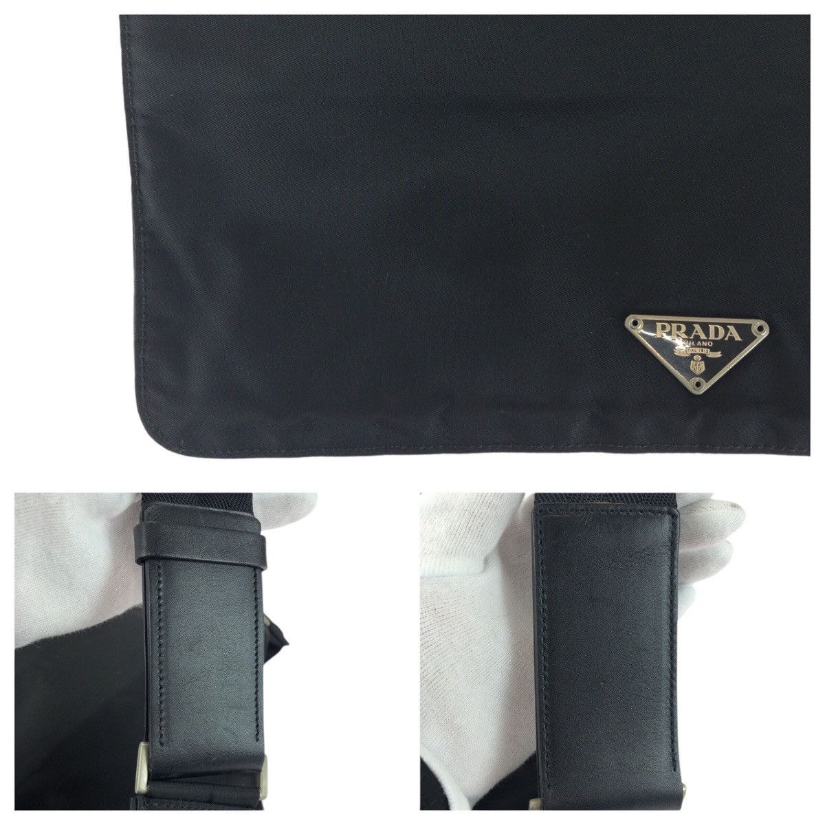 Prada Prada Prada Nylon Shoulder Bag Textile Shoulder Bag DUTY FREE for USA Size ONE SIZE - 6 Thumbnail