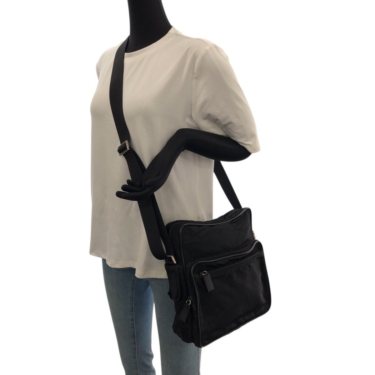 Prada Prada Prada Tessuto Nylon Shoulder Bag Textile Shoulder Bag DUTY FREE for USA Size ONE SIZE - 7 Thumbnail